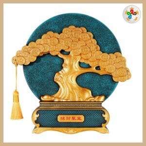 Đồ decor trang trí Cây tài lộc vàng D02CTL Cây tài lộc vàng