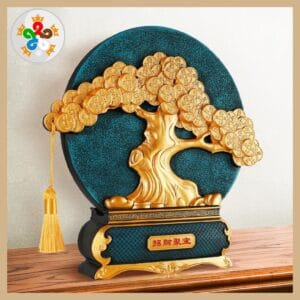 Đồ decor trang trí Cây tài lộc vàng D02CTL Cây tài lộc vàng 2