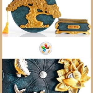 Đồ decor trang trí Cây tài lộc vàng D02CTL Cây tài lộc vàng chi tiết