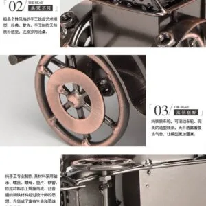 Đồ decor trang trí mô hình ô tô cổ điển để bàn làm việc D13MHO - Ảnh 6