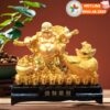 Tượng phật di lặc kéo t úi vàng
