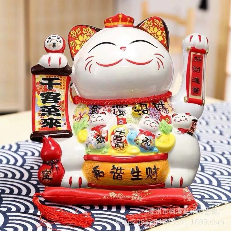 Mèo thần tài Maneki Neko M02 Thiên Khách Vãng Lai Việc chọn lựa và vị trí trang trí đặt các vật phẩm, linh phẩm