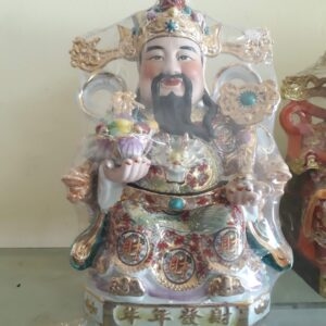 Ông thần tài lộc phát gấm hoa Niên niên chiêu tài