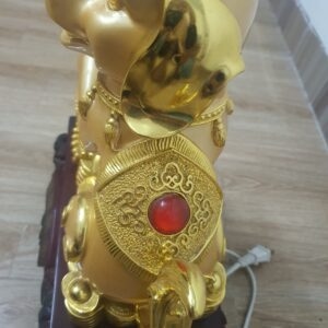 Tượng chó vàng Vượng tài tấn bảo TCG1203 Tượng chó vàng nhìn từ góc độ khác 4