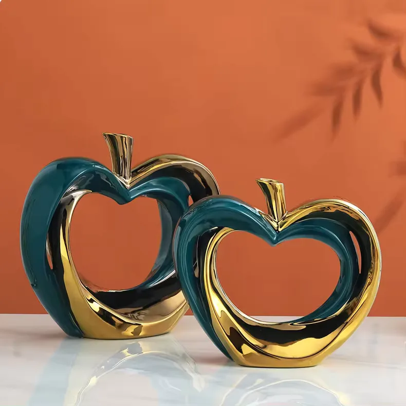 Đồ decor trang trí Bình đôi trái táo