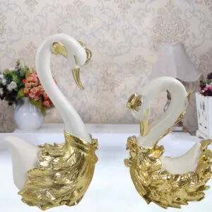Đồ decor trang trí Thiên nga trắng