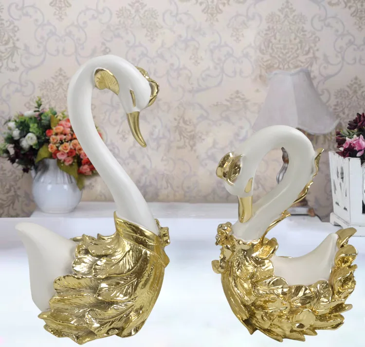 Đồ decor trang trí Thiên nga trắng
