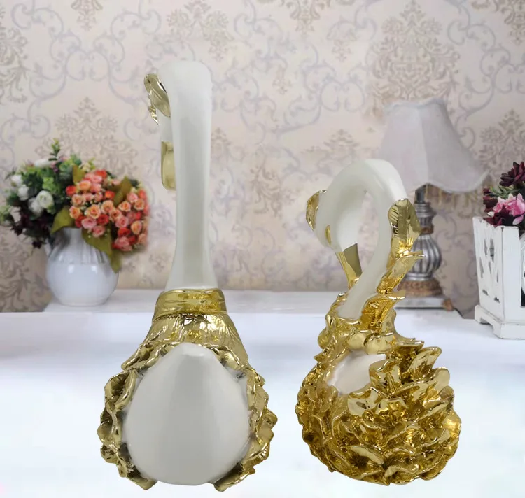 Đồ decor trang trí Thiên nga trắng 2