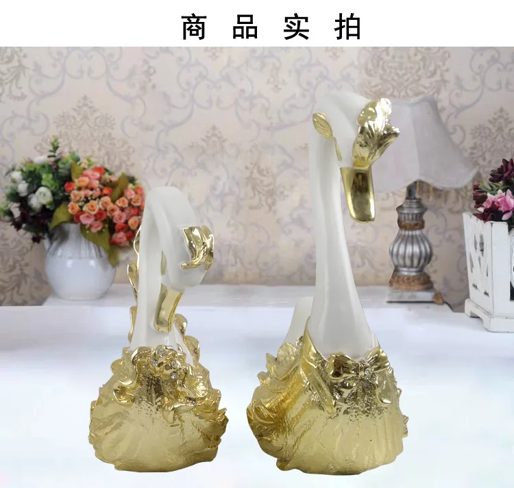 Đồ decor trang trí Thiên nga trắng 4
