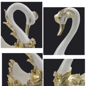 Đồ decor trang trí Thiên nga trắng 5