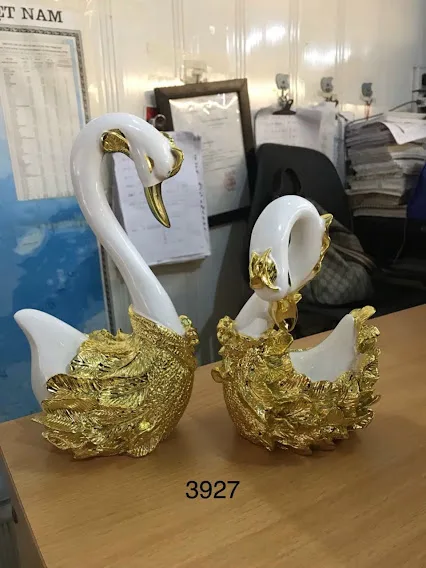 Đồ decor trang trí Thiên nga trắng 6