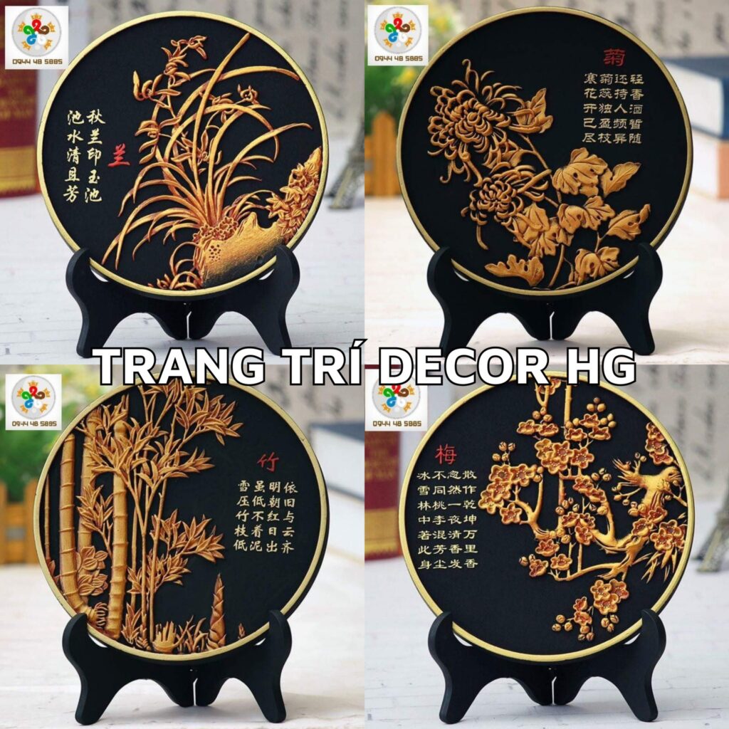 9 Gợi Ý Quà Tặng Sinh Nhật Cho Nữ: Chạm Đến Cảm Xúc – Gửi Trọn Yêu Thương Quà tặng sinh nhật cho nữ là Mẹ thì 1 bộ Tranh đĩa Tứ Quý là lựa chọn đáng để ưu tiên