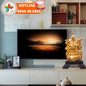 Tượng Phật Di Lặc Ngũ Phúc Mạ Vàng – Giảm giá 19% Tượng Phật Di Lặc mạ vàng ngũ phúc