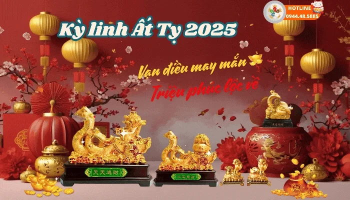 Decor Hoàng Gia cung cấp vật phẩm phong thuỷ, quà tặng doanh nghiệp, đồ decor trang trí Decor Hoàng Gia - Tượng rắn mạ vàng banner