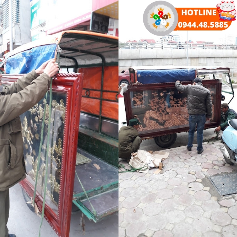 Decor Hoàng Gia đang đóng và ship hàng khách đặt