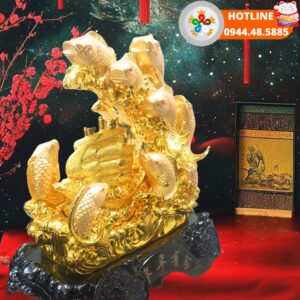 Quà tặng doanh nghiệp Tượng thuyền buồm P2919 góc nghiêng 1