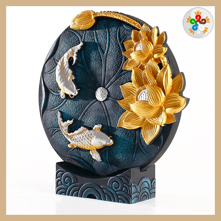 Song ngư hoa sen là biểu tượng mà rất nhiều vật phẩm phong thủy làm theo