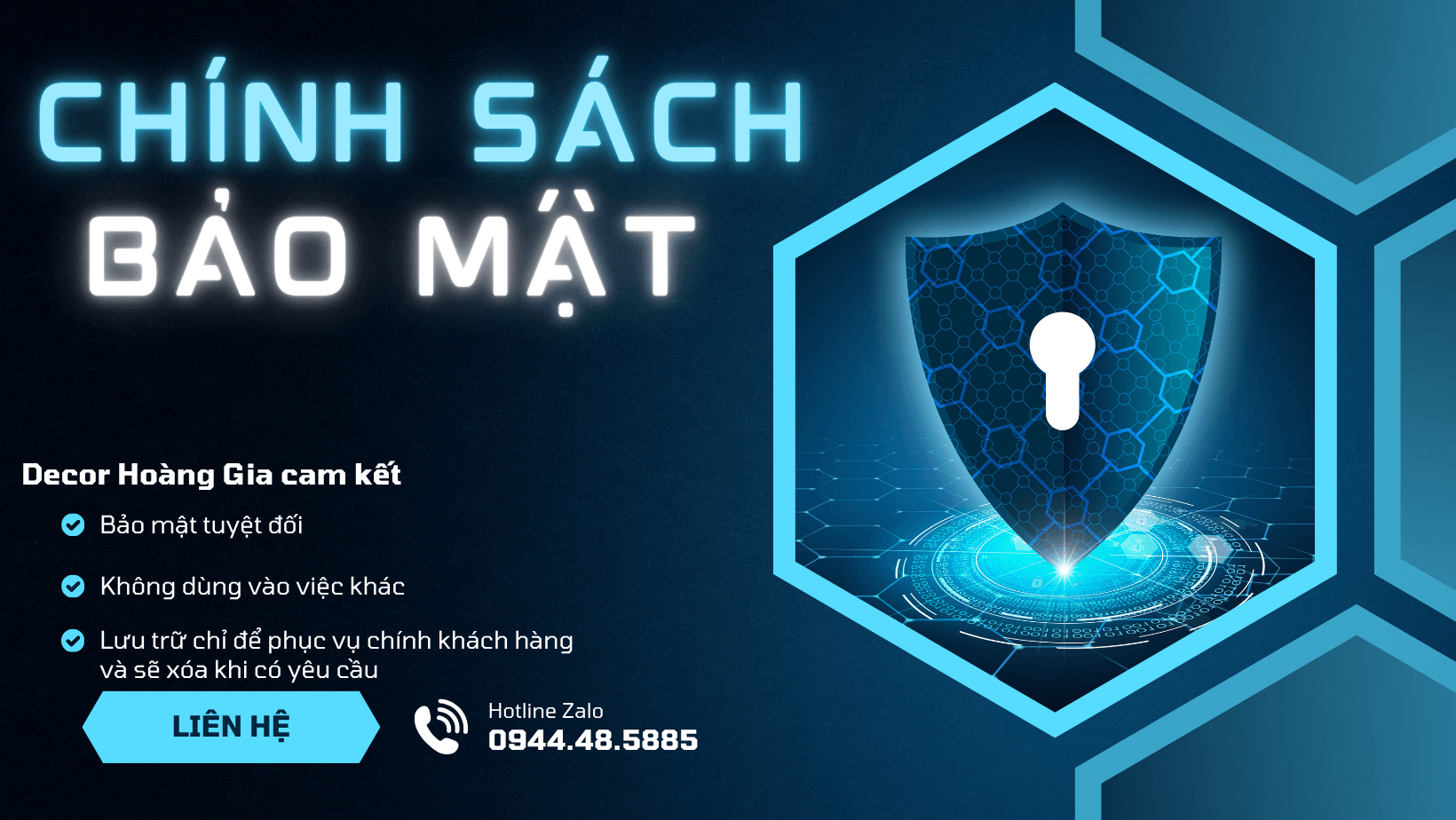 Chính sách bảo mật HKD Decor Hoàng Gia